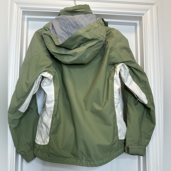 North Face Women’s Resolve II Hyvent Hooded Parka Jacket size Small in green - Picture 6 of 9